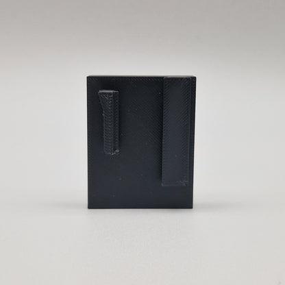 Abnehmbarer Kennzeichenhalter DE Kennzeichenseite Detailansicht – 3D-Druck für DE Mofa Kennzeichen ohne Werkzeug