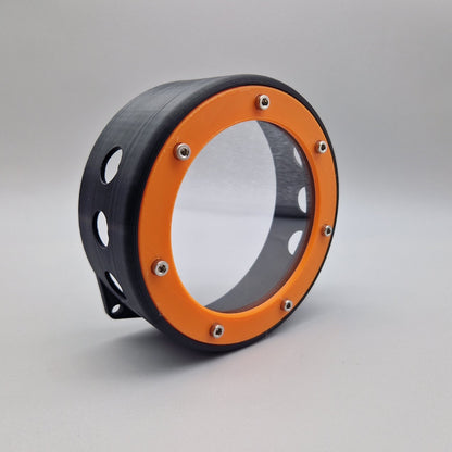 Puch Zündungsdeckel Sichtfenster ohne Pedal mit Luftlöcher Detailansicht – ASA 3D-Druck Puch E50