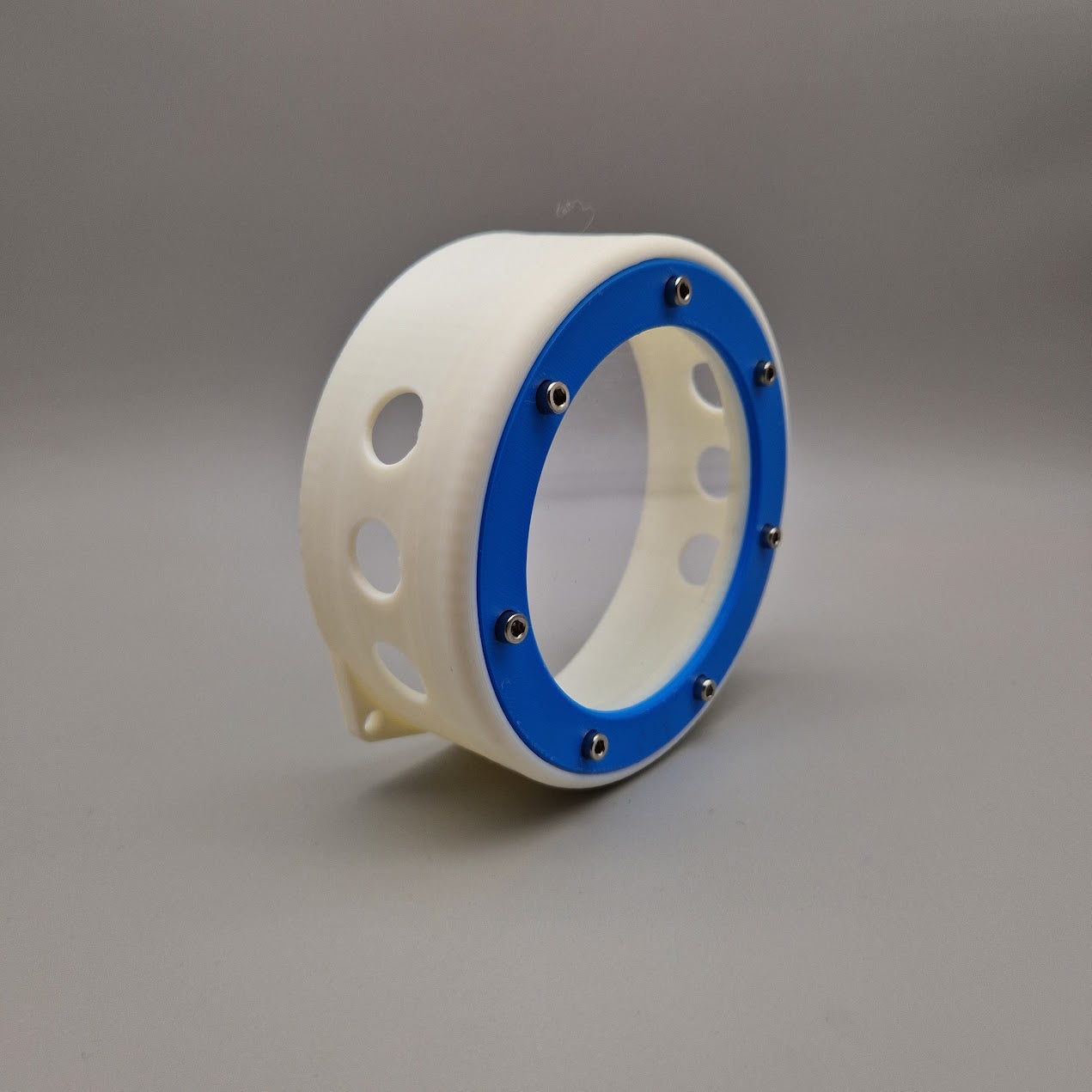 Puch Zündungsdeckel Sichtfenster ohne Pedal mit Luftlöcher Seitenansicht – ASA 3D-Druck für Puch Maxi