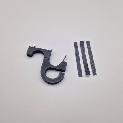 Cap Holder 22mm Mofa Lenker Seitenansicht – PLA-CF 3D-gedruckt mit M4 Schrauben